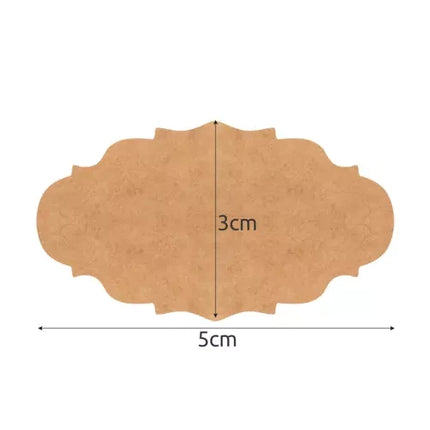 Ruhhy Zelfklevende Stickers – 300 stuks – Cadeaulabels & Etiketten – Lichtbruin – Papier op Rol – Voor Cadeaus, Potjes & Adventskalenders