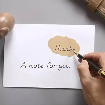 Ruhhy Zelfklevende Stickers – 300 stuks – Cadeaulabels & Etiketten – Lichtbruin – Papier op Rol – Voor Cadeaus, Potjes & Adventskalenders