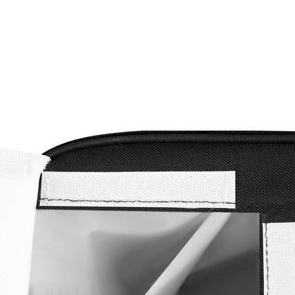 Thermische picknicktas / koeltas voor 4 personen met ruimte voor borden en bestek zwart