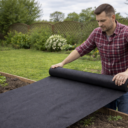 Antiworteldoek 1 x 20 Meter 50 g/m² – Onkruiddoek – Worteldoek – Gronddoek – Agrotextiel voor Tuin en Moestuin