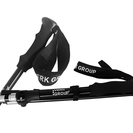 Opvouwbare Wandelstokken – Verstelbare Trekkingstokken – Nordic Walking Stokken – Anti-Shock – Aluminium – Set van 2 – Zwart