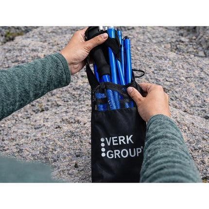 Opvouwbare Wandelstokken – Verstelbare Trekkingstokken – Nordic Walking Stokken – Anti-Shock – Aluminium – Set van 2 – Blauw