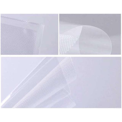 Vacuümzakken 20 × 30 cm – Set van 50 – Gekartelde Folie – Dubbelzijdig – Voedselveilig – Diep Reliëfpatroon