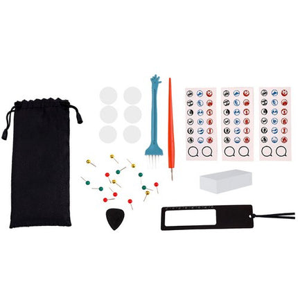 Malatec Scratch Map Deluxe Edition – Krasbare Wereldkaart 82.5 × 59.4 cm – Luxe Reiskaart met Accessoires, Stickers & Gouden Kraslaag