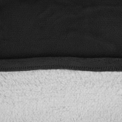 Ruhhy XXL Oversize Deken Sweatshirt – Zwart – Extra Warm, Dik, Flanel, Hoodie met Capuchon & Kangoeroezak