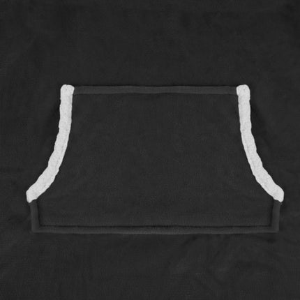 Ruhhy XXL Oversize Deken Sweatshirt – Zwart – Extra Warm, Dik, Flanel, Hoodie met Capuchon & Kangoeroezak