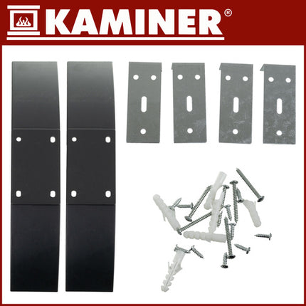 Kaminer Zelva Elektrische Glazen Verwarming – 2500W – WiFi & Afstandsbediening – Slimme Glazen Radiator – Zwart