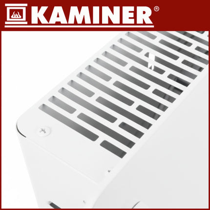 Kaminer Zelva Elektrische Glazen Verwarming – Wit – 2500W – WiFi & Afstandsbediening – Slimme Glazen Radiator