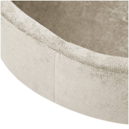 Trendmix Luxe Ronde Ballenbak 90 x 30 cm – Inclusief 200 Ballen – Beige Chenille – Ballenbad voor Baby & Peuter – Sensorisch Speelgoed