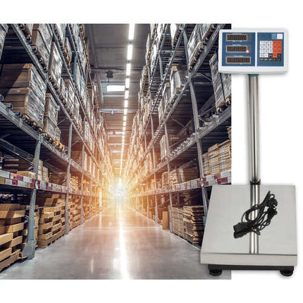 Malatec Digitale Platformweegschaal - Elektronische Pakket Weegschaal - Tot 100 kg Nauwkeurigheid 50 g