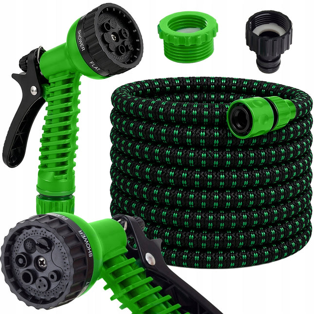 Flexibele Tuinslang 30 Meter – Uitschuifbare Tuinslang Met Sproeipistool – Tuinslang Met Kraanadapter – Waterslang Voor Tuin, Terras en Auto
