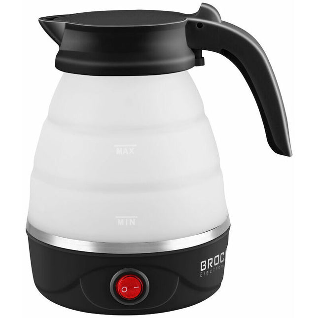 Opvouwbare Elektrische Reiswaterkoker 0.5L – Compacte Mini Waterkoker voor Camping, Reizen & Hotel – 800W – Draagbare Vouwbare Waterkoker – Zwart