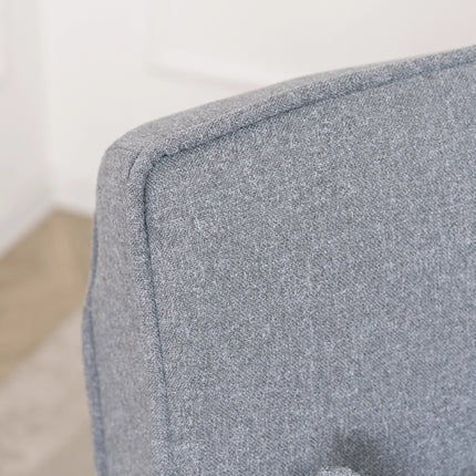 Mebel Elite Bart 2 Luxe 3-in-1 Uitklapbare Grote Slaapstoel Grijs - Inklapbare Slaapbank Met 5 Standen Verstelbare Rugleuning - Belastbaar Tot 250 kg - Moderne Slaapfauteuil - Logeerbed