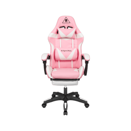 2de kansje Krüger&Matz GX-150 game stoel - gaming chair - gamingstoel - roze / wit