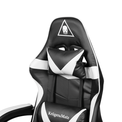 Krüger&Matz GX-150 game stoel - gaming chair - gamingstoel - zwart / wit