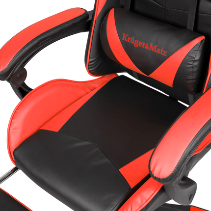 Krüger&Matz GX-150 game stoel - gaming chair - gamingstoel - zwart / rood