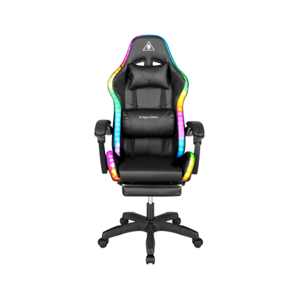 Krüger&Matz GX-150 game stoel met LED verlichting - gaming chair - gamingstoel - RGB - zwart