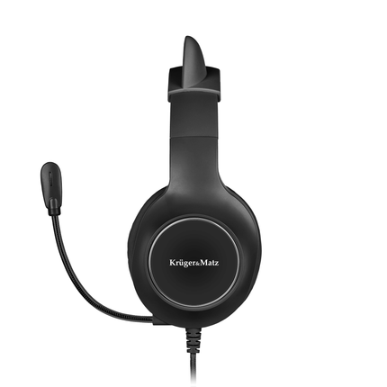 Krüger & Matz gaming over ear hoofdtelefoon voor kinderen zwart KM0659