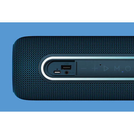 Krüger & Matz Street Draadloze Draagbare Bluetooth 5.0 Speaker Waterdicht - RGB Verlichting - TWS Functie - 20W - Blauw
