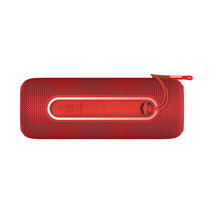 Krüger & Matz Street Draadloze Draagbare Bluetooth 5.0 Speaker Waterdicht - RGB Verlichting - TWS Functie - 20W - Rood