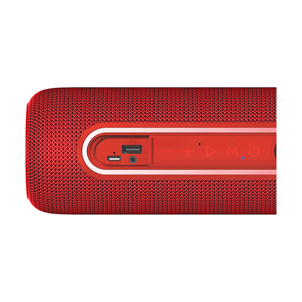 Krüger & Matz Street Draadloze Draagbare Bluetooth 5.0 Speaker Waterdicht - RGB Verlichting - TWS Functie - 20W - Rood