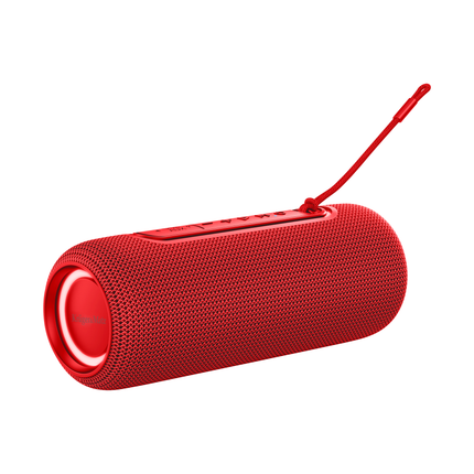 Krüger & Matz Street Draadloze Draagbare Bluetooth 5.0 Speaker Waterdicht - RGB Verlichting - TWS Functie - 20W - Rood