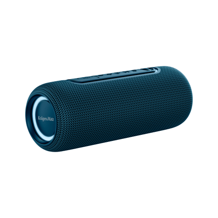 Krüger & Matz Street Draadloze Draagbare Bluetooth 5.0 Speaker Waterdicht - RGB Verlichting - TWS Functie - 20W - Blauw