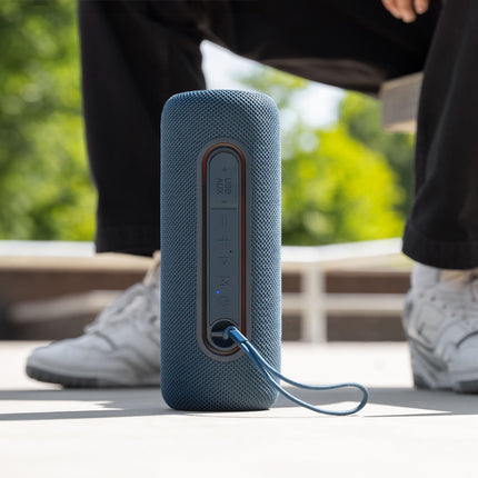 Krüger & Matz Street Draadloze Draagbare Bluetooth 5.0 Speaker Waterdicht - RGB Verlichting - TWS Functie - 20W - Blauw