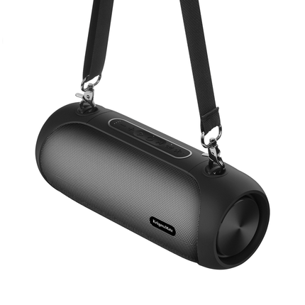 Krüger & Matz Street XL Draadloze Draagbare Bluetooth Speaker Met FM Radio - RGB Verlichting - TWS Functie - 30W - Zwart