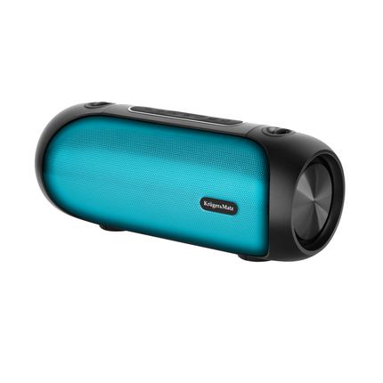 Krüger & Matz Street XL Draadloze Draagbare Bluetooth Speaker Met FM Radio - RGB Verlichting - TWS Functie - 30W - Zwart