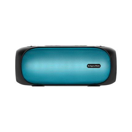 Krüger & Matz Street XL Draadloze Draagbare Bluetooth Speaker Met FM Radio - RGB Verlichting - TWS Functie - 30W - Zwart