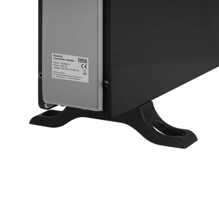 Elektrische Kachel tot 2000W - Convectorkachel - Radiator - Ingebouwde Thermostaat - LCD Display - Timer Functie - Zwart