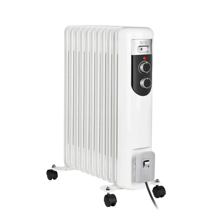 2de kansje Teesa TSA8049 Elektrische olieradiator 11 ribben 2500 W met thermostaat en 3 warmtestanden
