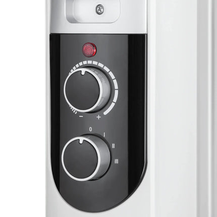 2de kansje Teesa TSA8049 Elektrische olieradiator 11 ribben 2500 W met thermostaat en 3 warmtestanden