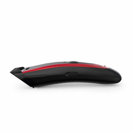 Brock Tondeuse & Trimmer voor Mannen – Draadloze Haartrimmer & Baardknipper – 24 Lengtestanden – RVS Mes – 45 Min – Rood