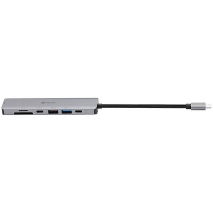 Tracer 7 in 1 Adapter USB Hub Type-C - HDMI 4K USB 3.0 PDW 60W - HDMI kaartlezer