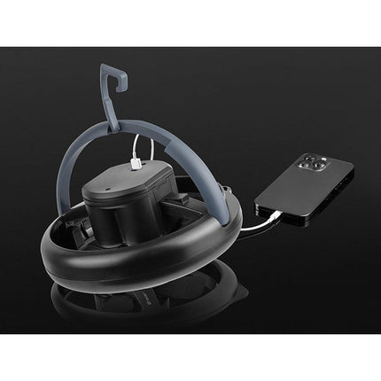Tracer 3 in 1 Draagbare Kampeerlamp Met Ventilator 100 Lumen - Met Ingebouwde Oplaadbare Batterij - Te Gebruiken Als Powerbank - Outdoor Verlichting - Camping Accessoire - Tent Ventilator