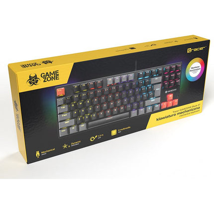 Tracer Gamezone Blade 87 - Mechanisch Gaming Toetsenbord - Multikleur Achtergrondverlichting - QWERTY - Zwart