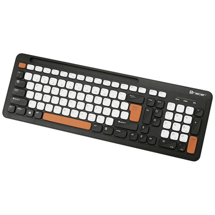 Tracer Greg RF Draadloos Toetsenbord - Tablet/Telefoon Uitsparing - QWERTY - Slank Design - Zwart