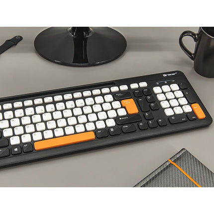 Tracer Greg RF Draadloos Toetsenbord - Tablet/Telefoon Uitsparing - QWERTY - Slank Design - Zwart