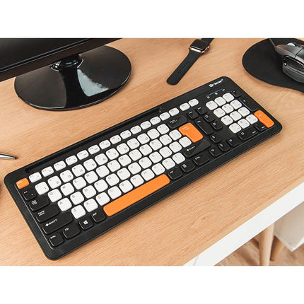 Tracer Greg RF Draadloos Toetsenbord - Tablet/Telefoon Uitsparing - QWERTY - Slank Design - Zwart