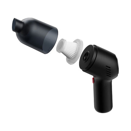 Tracer Snoerloze Autostofzuiger Incl 2 HEPA filters - Handstofzuiger Draadloos - Kruimelzuiger Met 3 Verwisselbare Opzetstukken - Mini Stofzuiger - Compact en Krachtig - USB Oplaadbaar 9V
