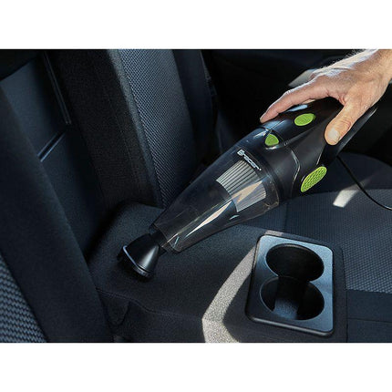Tracer Autostofzuiger Incl 2 HEPA filters - Handstofzuiger Kruimelzuiger - Compact en Krachtig - 2 Opzetstukken En Verlengbuis - 12V - Zwart
