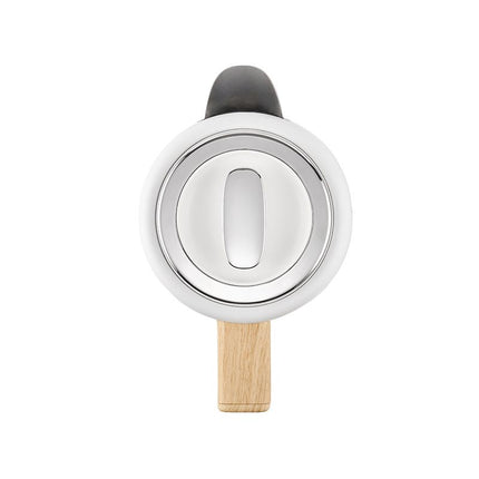 Lafe Scandi Elektrische Waterkoker 1,7L – Scandinavisch Design – RVS – Houten Accenten – STRIX-Connector – Automatische Uitschakeling
