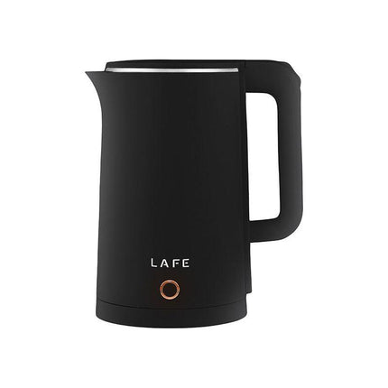 Lafe Moderne Dubbelwandige Elektrische waterkoker Met Cool Touch Handvat Zwart 1,8L 1800W