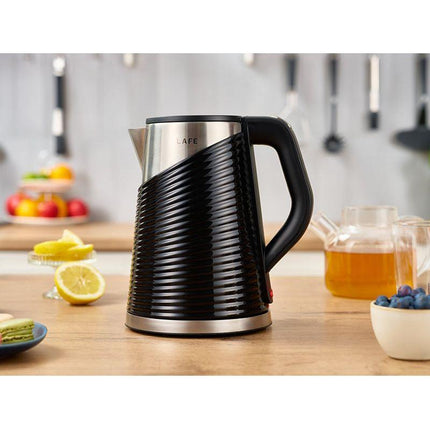 Lafe Dubbelwandige Elektrische waterkoker Cool Touch Elegant Zwart 1,8L 1800W