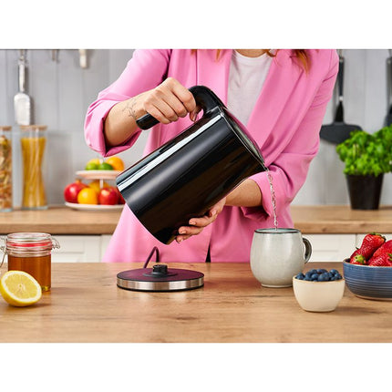 Lafe Digitale Dubbelwandige Thermo-gereguleerde Elektrische Waterkoker 1,7L Zwart– RVS – Temperatuurregeling – Keep Warm Functie – Veilig & Stil