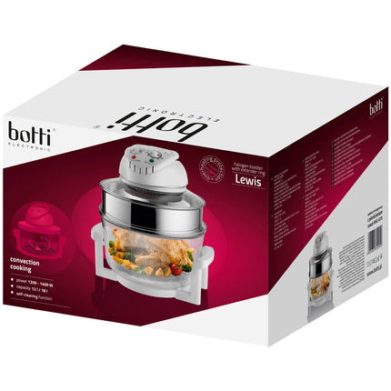 2de kansje Botti Lewis Heteluchtoven - halogeenoven 18L 1200-1400W wit