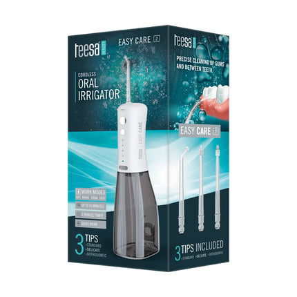 Teesa Easy Care 2 Draadloze Tandheelkundige Irrigator Met 3 Opzetstukken - Waterflosser - Mond Douche - Oplaadbaar en Draagbaar  - Zwart