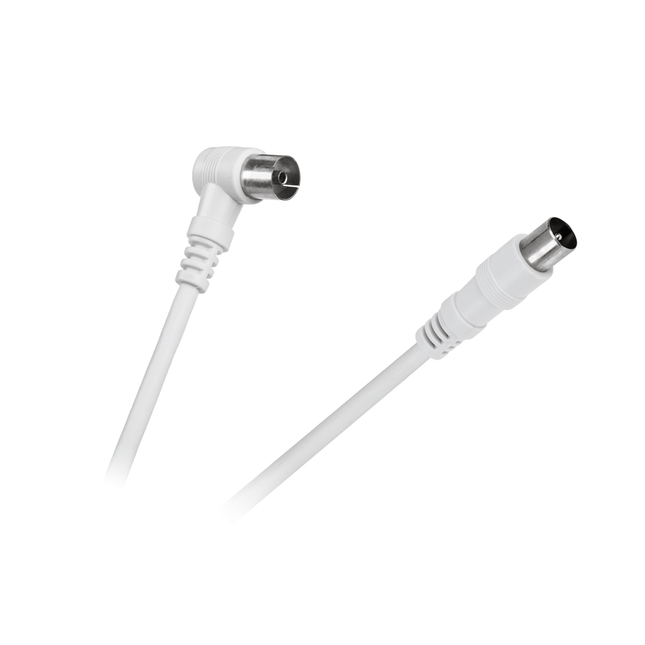 Coax antenne aansluitkabel 10 meter wit 100Hz HDTV incl. Ferriet filters Geschikt voor TV-VIDEO-SATELIET-RADIO